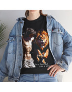 God's Not Dead Easter Roaring Like Lion T-SHIRT Jesus Faith over Fear Juda V 1.0