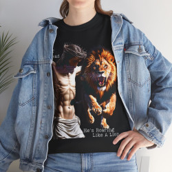 God's Not Dead Easter Roaring Like Lion T-SHIRT Jesus Faith over Fear Juda V 1.0