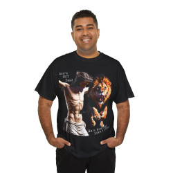 God's Not Dead Easter Roaring Like Lion T-SHIRT Jesus Faith over Fear Juda V 1.0