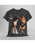 God's Not Dead Easter Roaring Like Lion T-SHIRT Jesus Faith over Fear Juda V 1.0