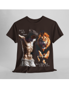 God's Not Dead Easter Roaring Like Lion T-SHIRT Jesus Faith over Fear Juda V 1.0
