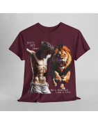 God's Not Dead Easter Roaring Like Lion T-SHIRT Jesus Faith over Fear Juda V 1.0