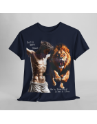 God's Not Dead Easter Roaring Like Lion T-SHIRT Jesus Faith over Fear Juda V 1.0