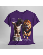 God's Not Dead Easter Roaring Like Lion T-SHIRT Jesus Faith over Fear Juda V 1.0
