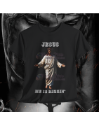 Jesus Is Rizzin' T-Shirt Easter 2025 Black White Purple Pink Rizzen' Rizzen