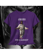 Jesus Is Rizzin' T-Shirt Easter 2025 Black White Purple Pink Rizzen' Rizzen