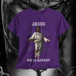Jesus Is Rizzin' T-Shirt Easter 2025 Black White Purple Pink Rizzen' Rizzen