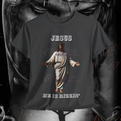 Jesus Is Rizzin' T-Shirt Easter 2025 Black White Purple Pink Rizzen' Rizzen