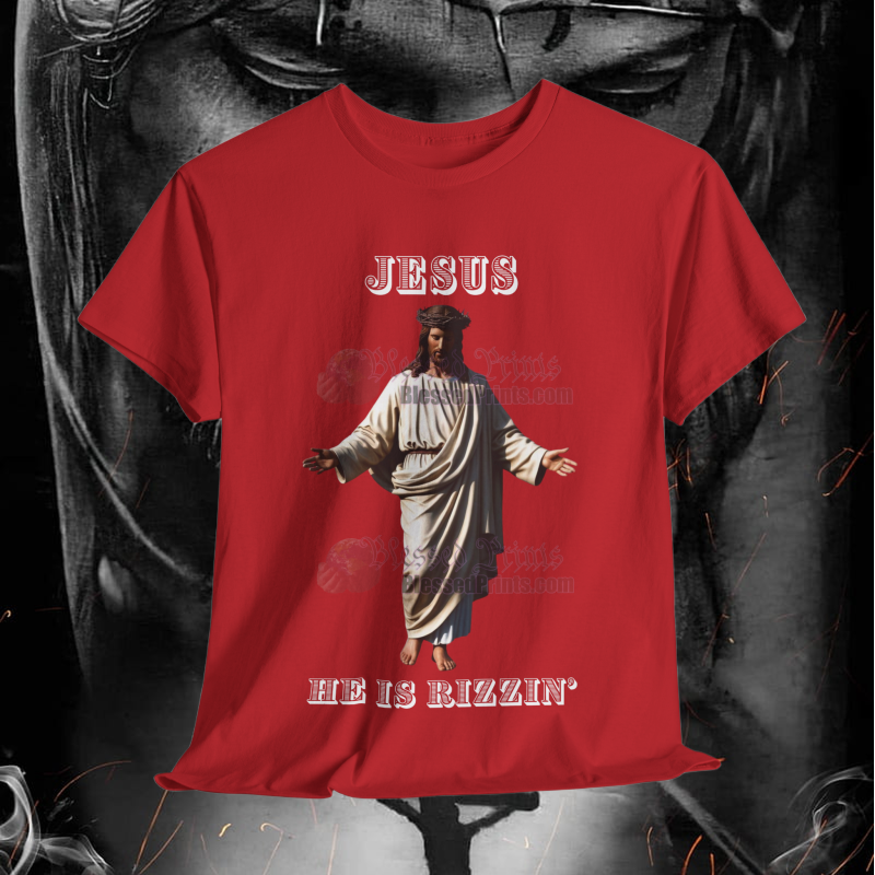 Jesus Is Rizzin' T-Shirt Easter 2025 Black White Purple Pink Rizzen' Rizzen Jesus Is Rizzin' T-Shirt Easter 2025 Black White Purple Pink Rizzen' Rizzen