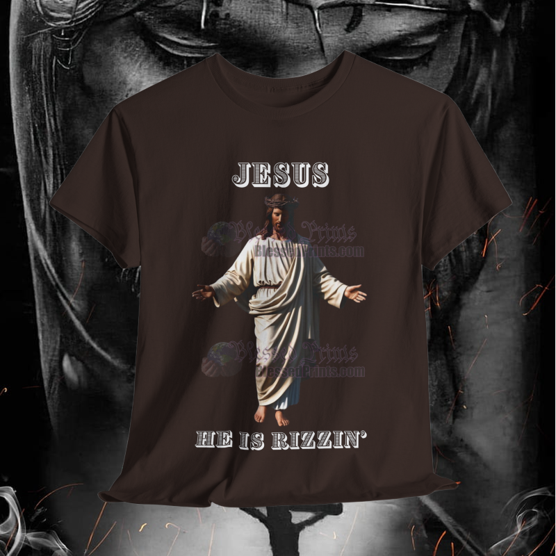 Jesus Is Rizzin' T-Shirt Easter 2025 Black White Purple Pink Rizzen' Rizzen Jesus Is Rizzin' T-Shirt Easter 2025 Black White Purple Pink Rizzen' Rizzen