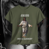 Jesus Is Rizzin' T-Shirt Easter 2025 Black White Purple Pink Rizzen' Rizzen
