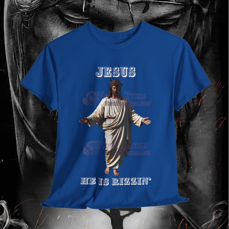 Jesus Is Rizzin' T-Shirt Easter 2025 Black White Purple Pink Rizzen' Rizzen Jesus Is Rizzin' T-Shirt Easter 2025 Black White Purple Pink Rizzen' Rizzen