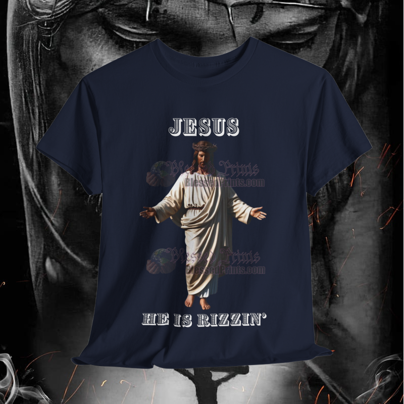 Jesus Is Rizzin' T-Shirt Easter 2025 Black White Purple Pink Rizzen' Rizzen Jesus Is Rizzin' T-Shirt Easter 2025 Black White Purple Pink Rizzen' Rizzen