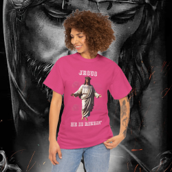 Jesus Is Rizzin' T-Shirt Easter 2025 Black White Purple Pink Rizzen' Rizzen