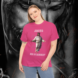 Jesus Is Rizzin' T-Shirt Easter 2025 Black White Purple Pink Rizzen' Rizzen