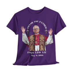 Pope LEO XIV THANK YOU FATHER T-Shirt BLACK 10Colors FREE Customize Pope LEO XIV