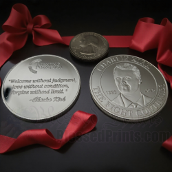 Charlie Kirk The Fight Continues Turning Point TPUSA Silver Plated Coin