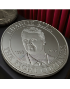 Charlie Kirk The Fight Continues Turning Point TPUSA Silver Plated Coin