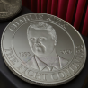 Charlie Kirk The Fight Continues Turning Point TPUSA Silver Plated Coin