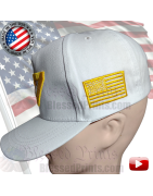 Charlie Kirk 47 White Hat Cap Gold Shiny Letters MAGA Turning Point MAGA Make America Great Again Hat Cap