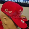Trump 2028 Hat Cap RED 45 - 47 Made In USA Flag Trump 2028 Hat Cap MAGA USA 2028