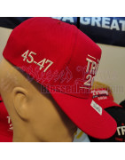Trump 2028 Hat Cap RED 45 - 47 Made In USA Flag Trump 2028 Hat Cap MAGA USA 2028