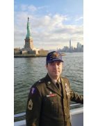 USA 250th Anniversary Made In USA  Cap Hat Veteran Eagle Navy Blue