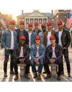 USA 250th Anniversary Made In USA  Cap Hat Veteran Eagle Red