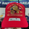 USA 250th Anniversary Made In USA  Cap Hat Veteran Eagle Red