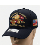 USA 250th Anniversary Made In USA  Cap Hat Veteran Eagle Black