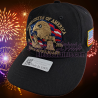USA 250th Anniversary Made In USA  Cap Hat Veteran Eagle Black