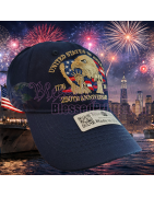 USA 250th Anniversary Made In USA  Cap Hat Veteran Eagle Navy Blue