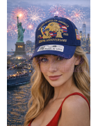USA 250th Anniversary Made In USA  Cap Hat Veteran Eagle Navy Blue