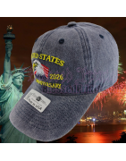 USA 250th Anniversary Made In USA  Cap Hat Veteran Eagle Black