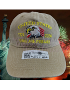USA 250th Anniversary Made In USA  Cap Hat Veteran Eagle Black