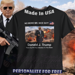 Trump No More Mr. Nice Guy Mother's Day T-Shirt 2026 Black +10 Dark Color