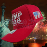 Trump 2028 Hat Cap RED 45 - 47 Made In USA Flag Trump 2028 Hat Cap MAGA USA 2028