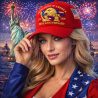 USA 250th Anniversary Made In USA  Cap Hat Veteran Eagle Red