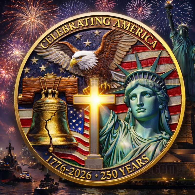 USA 250th Anniversary Made In USA  Gold Coin V3.0