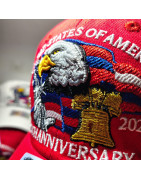 USA 250th Anniversary Made In USA  Cap Hat Veteran Eagle Black