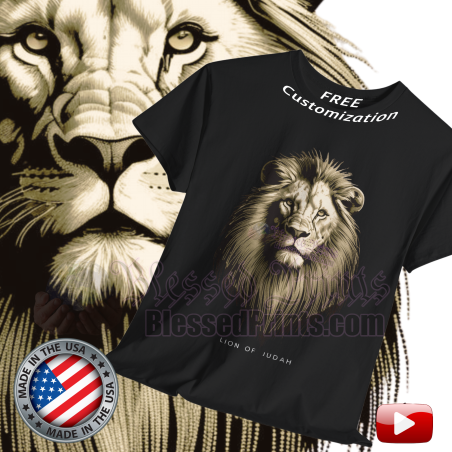 Jesus Lion of Juda T-Shirt Black V 1.0