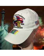 USA 250th Anniversary Made In USA  Cap Hat Veteran Eagle Black