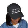 Trump Was Right About Everything Hat Cap Black Red Flex Fit