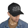 Trump Was Right About Everything Hat Cap Black Red Flex Fit