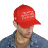Trump Was Right About Everything Hat Cap Black Red Flex Fit