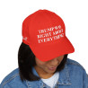 Trump Was Right About Everything Hat Cap Black Red Flex Fit
