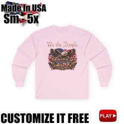 We the People 250th Anniversary Long Sleeve T-Shirt BLACK 10Colors FREE Personalization