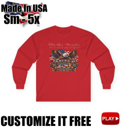 We the People 250th Anniversary Long Sleeve T-Shirt BLACK 10Colors FREE Personalization