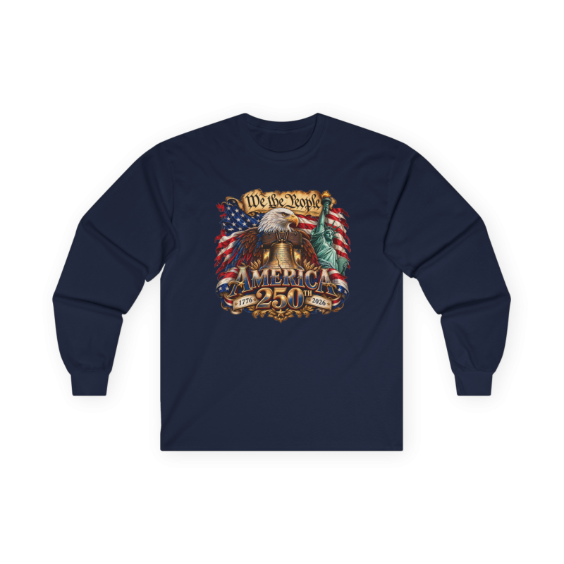 We the People 250th Anniversary Long Sleeve T-Shirt BLACK 10Colors FREE Personalization V2.0