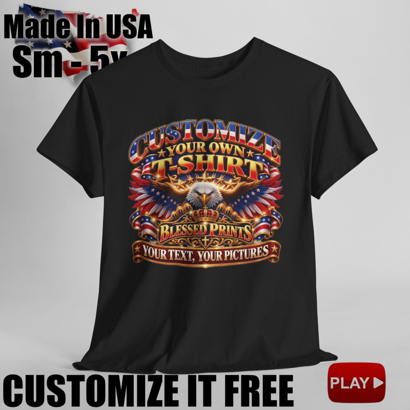 Create And Customize Your Own T-Shirt 11 colors